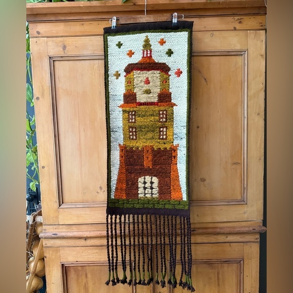 Vintage hand woven wall hanging - Picture 9 of 10